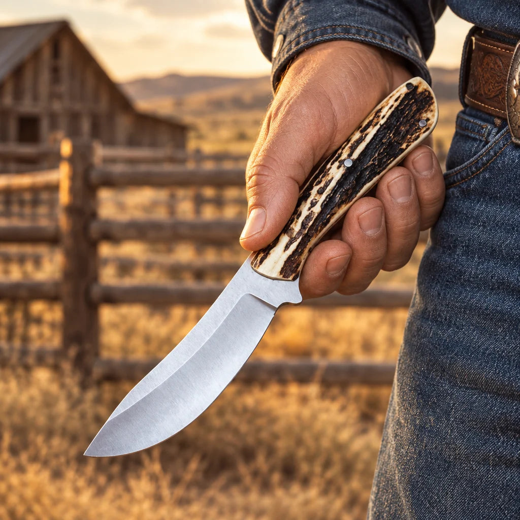 Cattleman’s Trailblazer — Handmade 1095 High Carbon Steel Knife