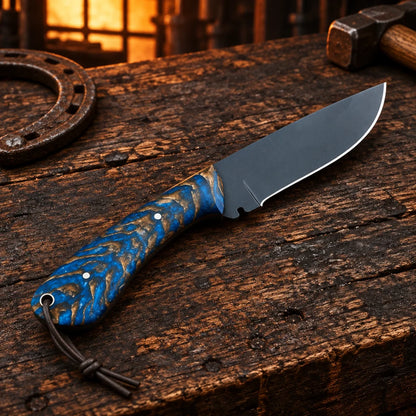 Blue Coyote Ranger — Handmade 1095 High Carbon Knife
