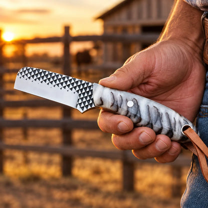 White Pine Maverick — Handmade Bull Cutter Knife