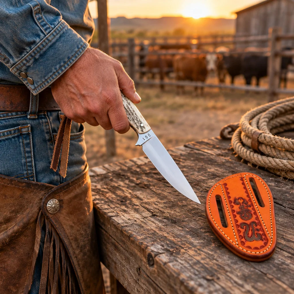 Ironhorn Outrider — Handmade 1095 Stag Horn Knife