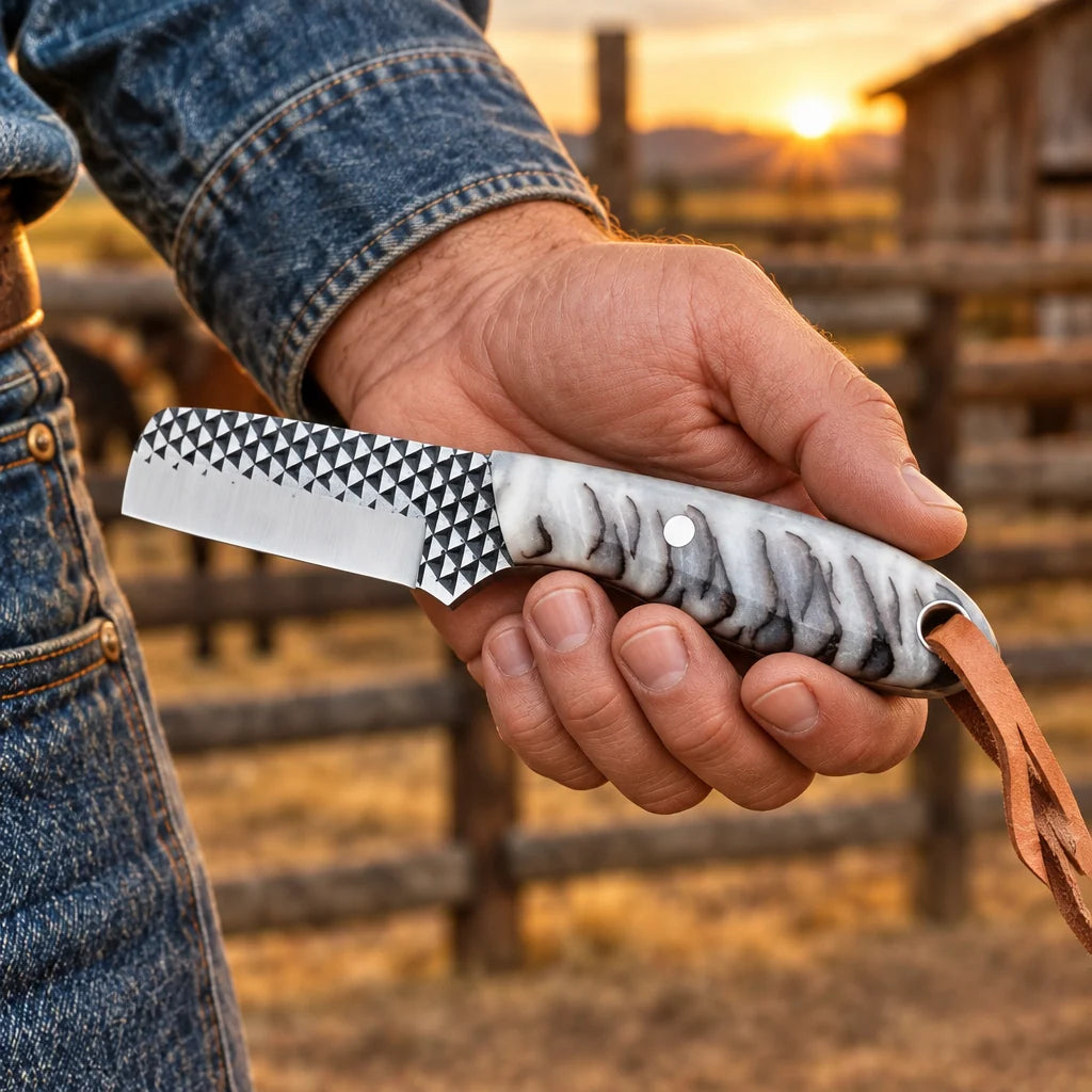 White Pine Maverick — Handmade Bull Cutter Knife