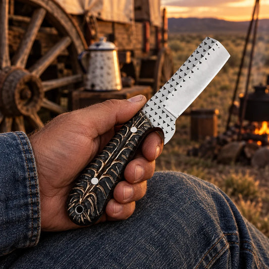 Black Pine Outlaw — Handmade Old Farrier Rasp Bull Cutter