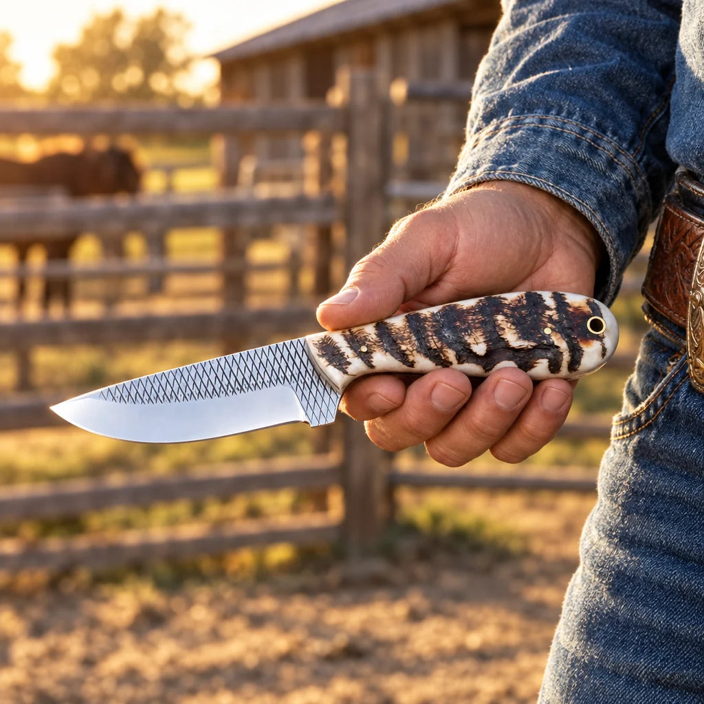 Blackhorn Wrangler — Handmade Farrier Rasp Knife