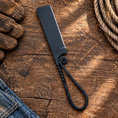 Twisted Cattleman — Handmade 1095 Bull Cutter Knife