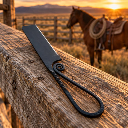 Twisted Cattleman — Handmade 1095 Bull Cutter Knife