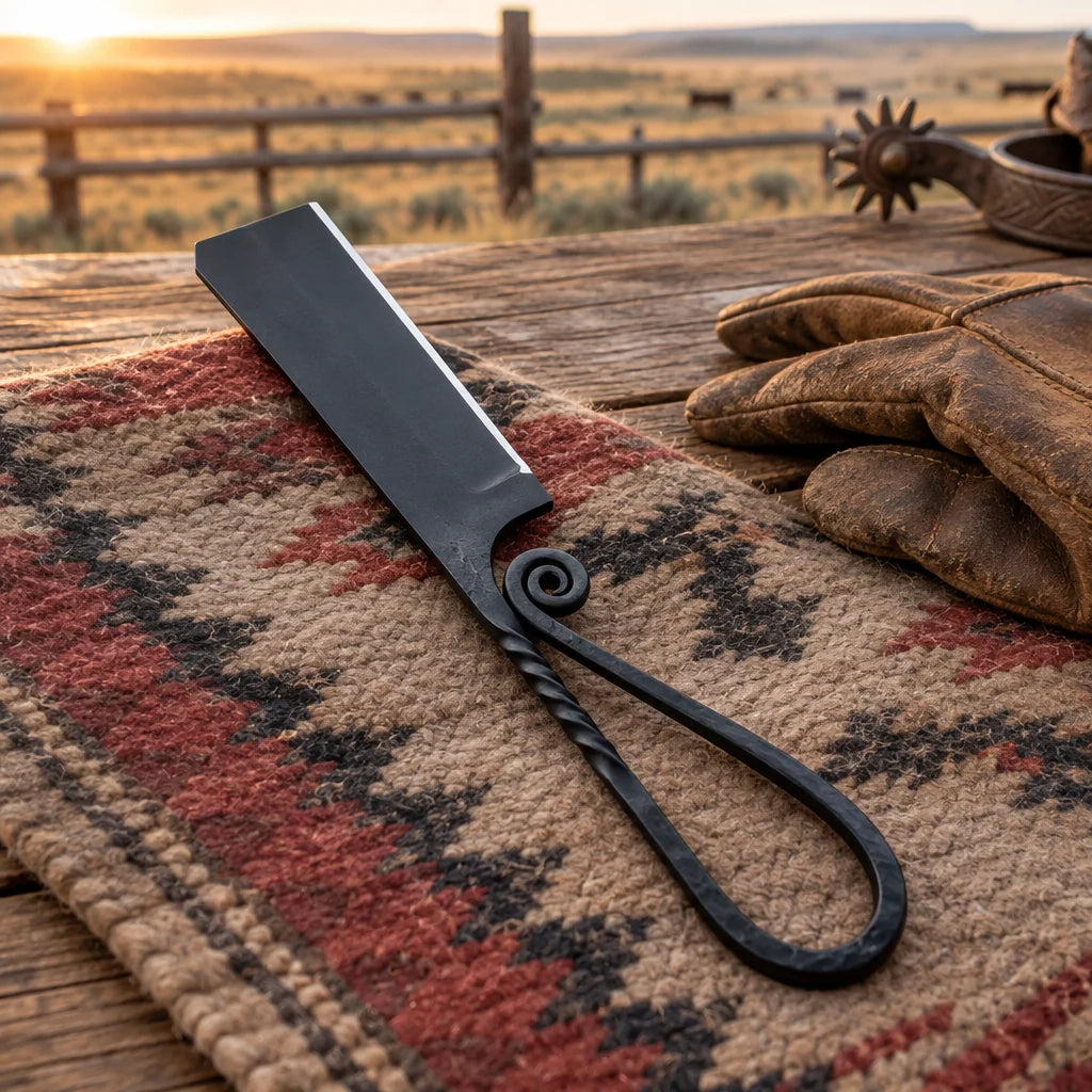Twisted Cattleman — Handmade 1095 Bull Cutter Knife