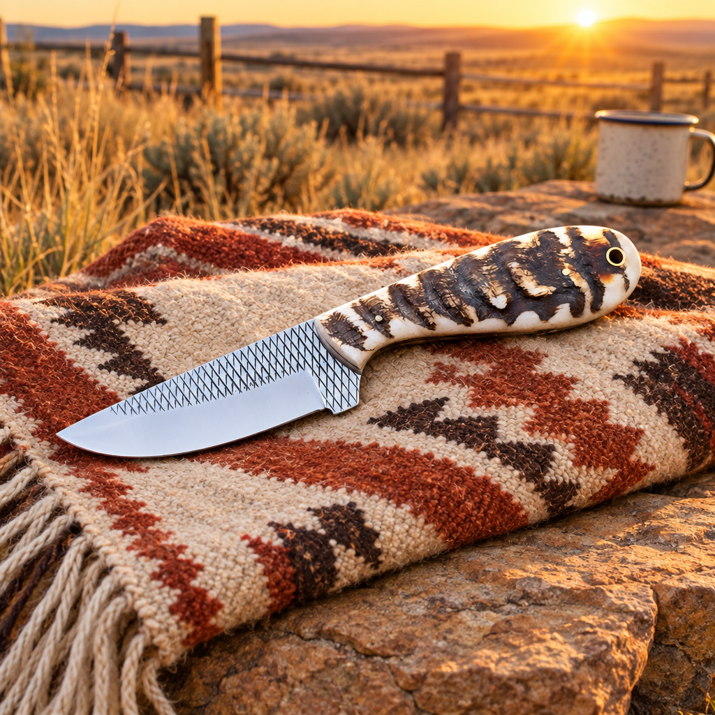 Knife at a ranch camp without sheath