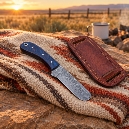 Knife at an outdoor cowboy camp