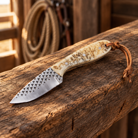 Knife on a rail in a ranch tack room