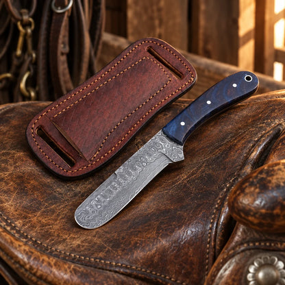 Blue Ridge Drifter — Handmade Damascus Steel Knife