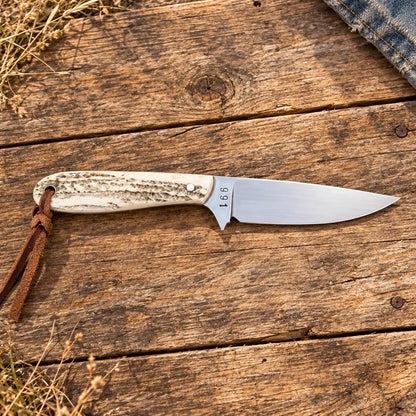 Ironhorn Outrider — Handmade 1095 Stag Horn Knife