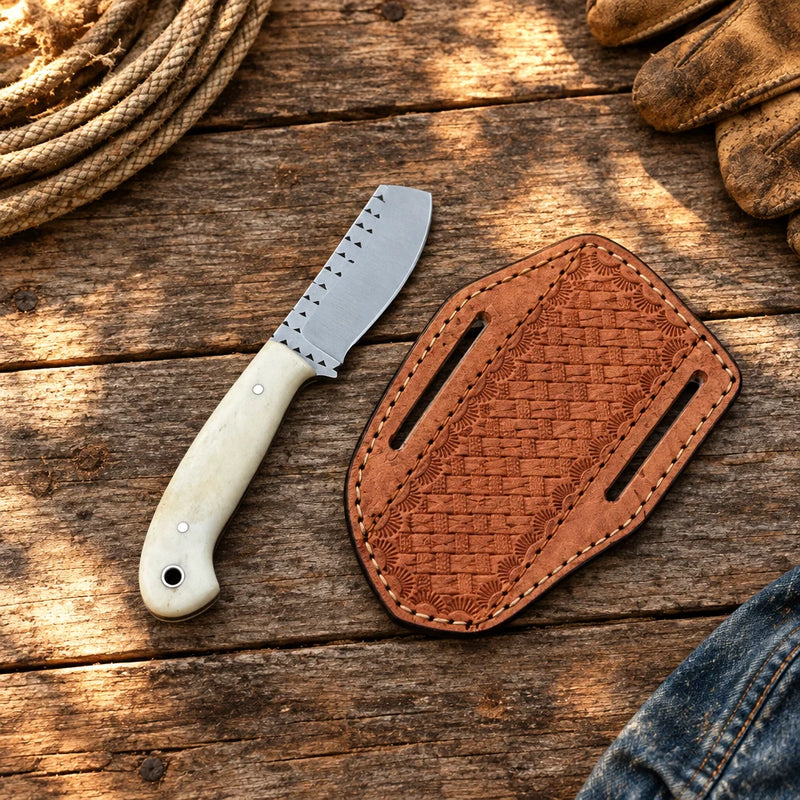 Bone Creek Wrangler — Handmade Farrier Rasp Knife