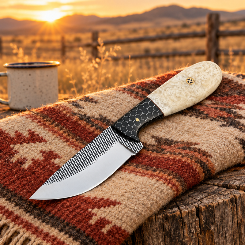 Black Mesa Outlaw — Handmade Farrier Rasp Knife